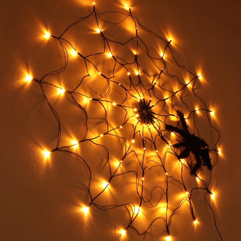 

For Halloween decorative lights luminous spider lights pendant restaurant party entrance wall scene indoor and outdoor atmospher