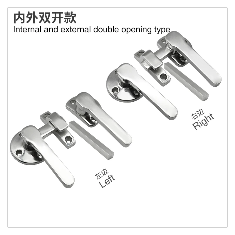 FASOUCOTH Door Handle Stainless Steel Soundproof Air Conditioning New Energy Rotating Sealed Handle Lock Both Inside And Outside
