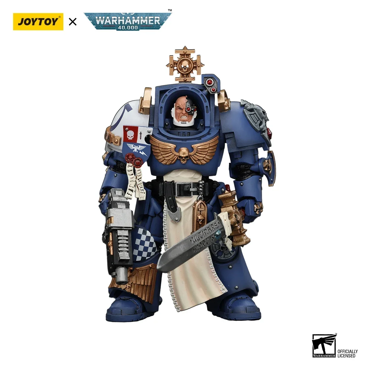 

JOYTOY Warhammer 40k 1/18 Action Figures 14.3cm Ultramarines Captain in Terminator Armour Toy figures In Stock