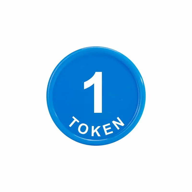 

500 PCS 25mm Custom 1 Token Plastic Tokens reward tokens in schools, businesses, and events