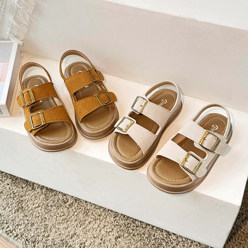 

Детские спортивные сандалии, новинка лета 2024, обувь для девочек, пляжная обувь на нескользящей мягкой подошве для мальчиков, повседневные тапочки