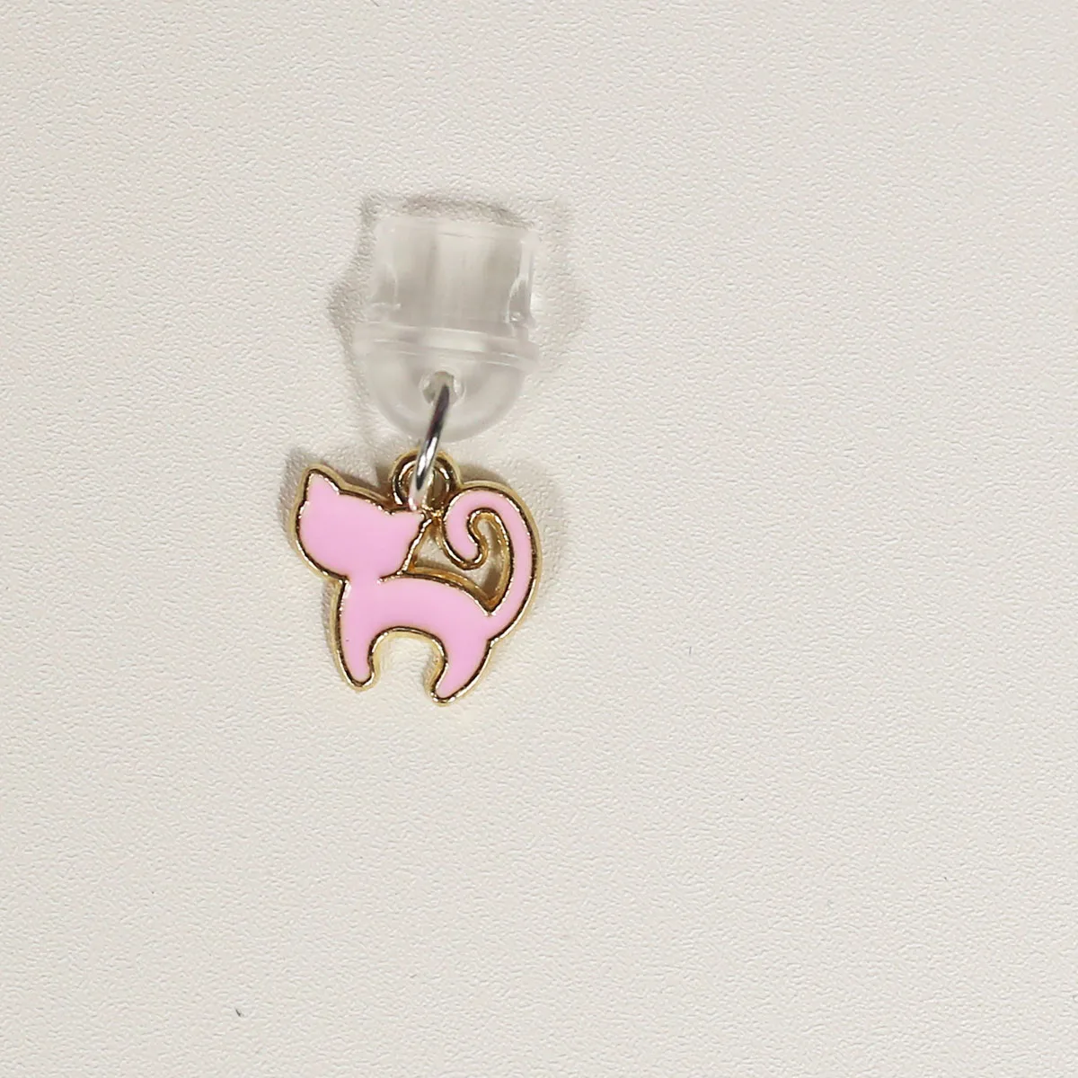 Pink cat cute phone dust plug decoration pendant suitable for iPhone/or Samsung Type-C interface phone dust plug