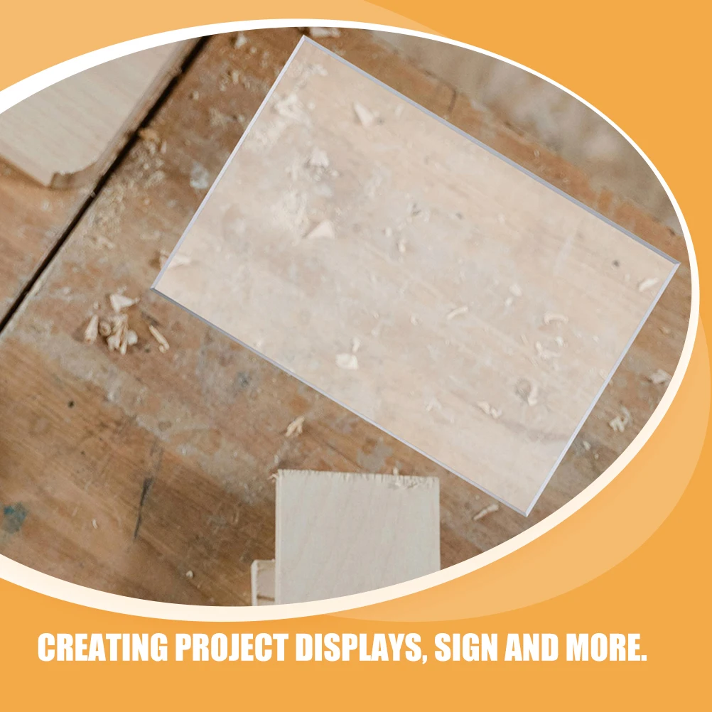 2pcs Clear Acrylic Sheets Diy Paint Palette Smooth Practical Mixing Tray Multi-Functional Pigment Trays For Watercolor Oil