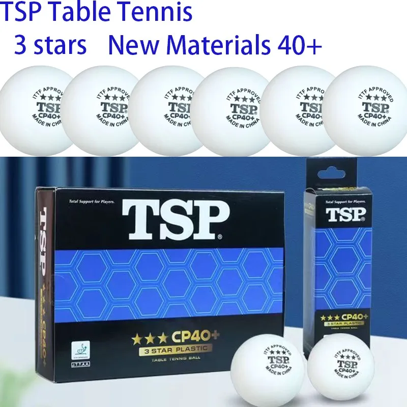 

Genuine TSP Table Tennis Balls 3-Star White New Material 40 + Ping Pong Ball with Seam Special Table Tennis for Training ITTF