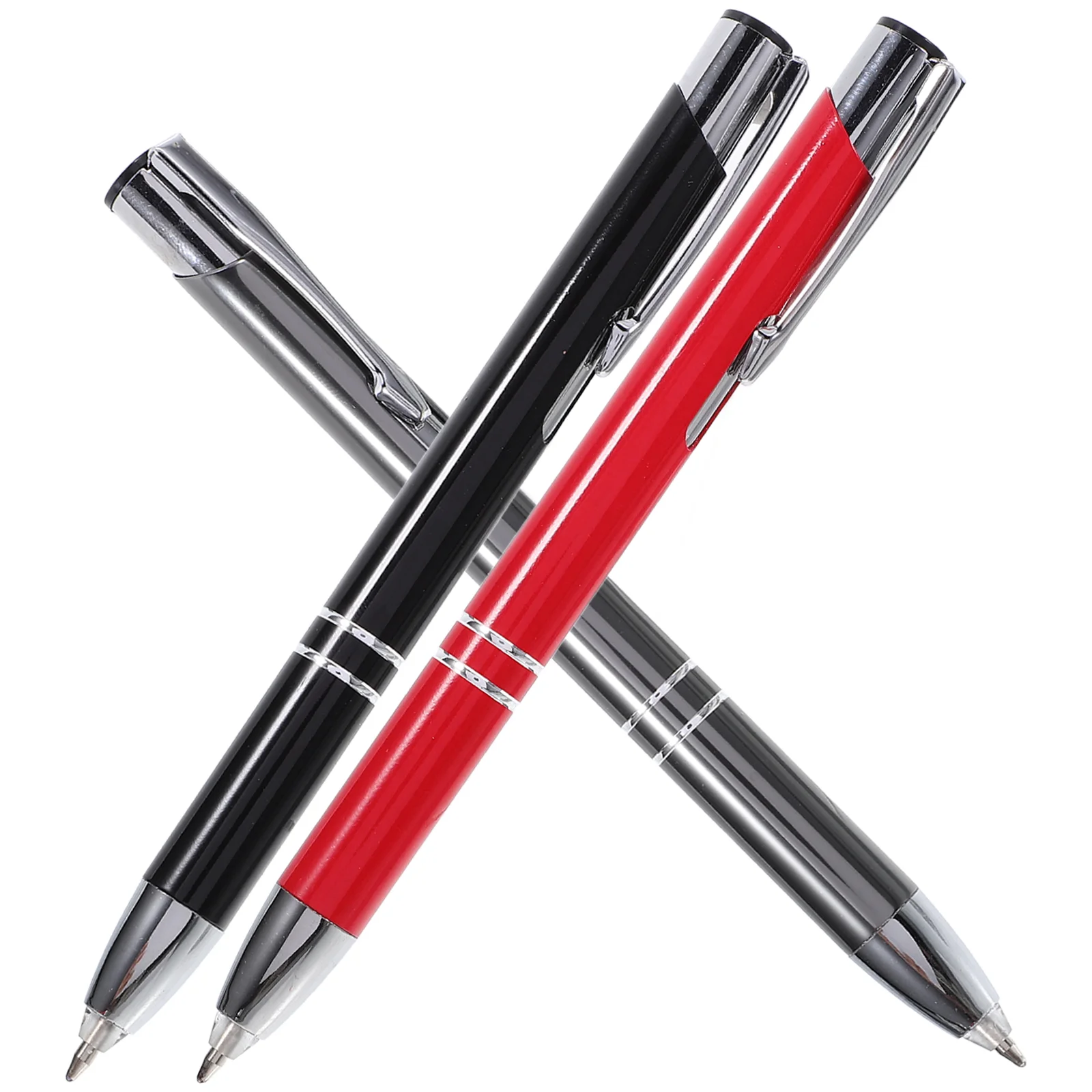 

3 Pcs Metal Touch Ballpoint Pen Pens with Stylus Tips LED Light Office for Night Business Fancy