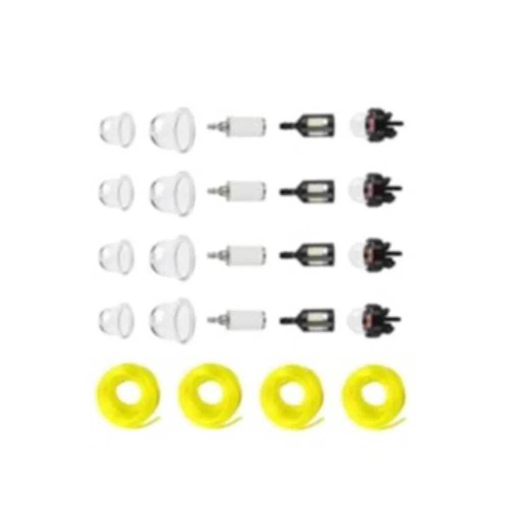 16ft Fuel Line Replacement Kit with Snap-In For Primer Bulb Connectors and Dual-Color Filters for Poulan Outdoor Tools