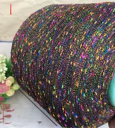 Nowy 500g bardzo piękne kolorowe Rainbow przestrzeń barwnik Fancy przędza Slub DIY Craft dzierganie ręczne szydełkowanie tkania nici