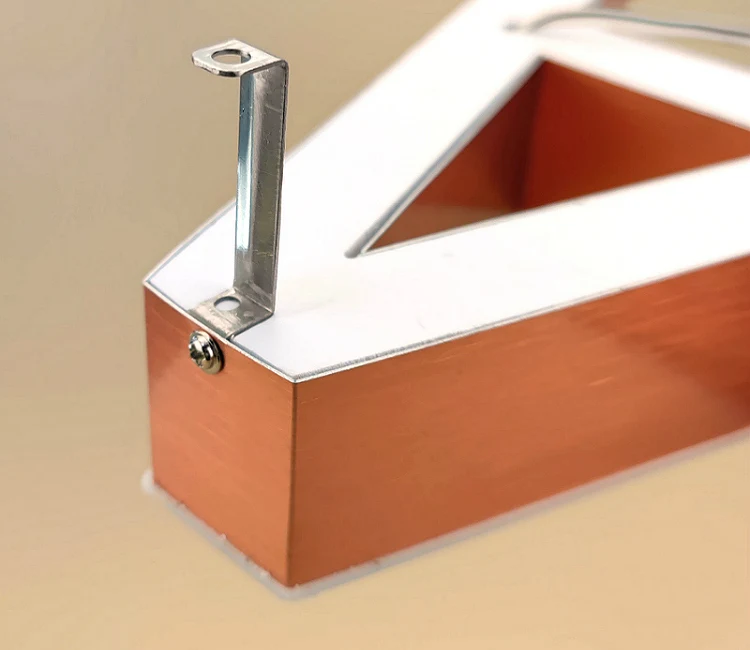 201 Edelstahl U-Hintergrundbeleuchtete Halterung für LED-Kanal-Buchstaben-Schilderhalterung, Installation 100 Stück/Packung – Detail 6