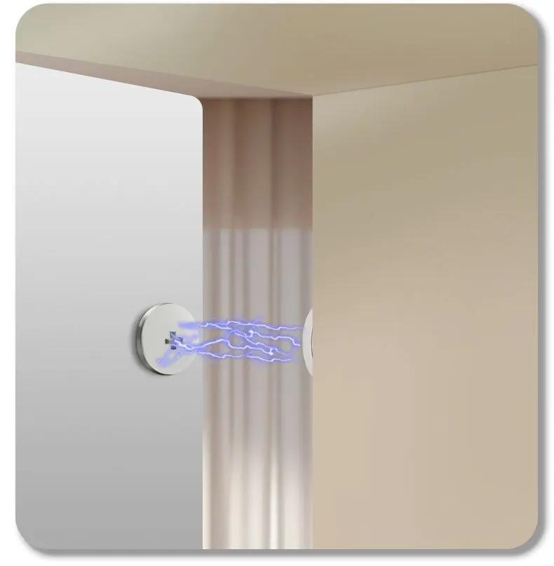 

6 шт. ультратонкий магнитный дверной фиксатор из холоднокатаной стали для позиционирования и буфера раздвижных дверей шкафа и шкафа, шкафа d