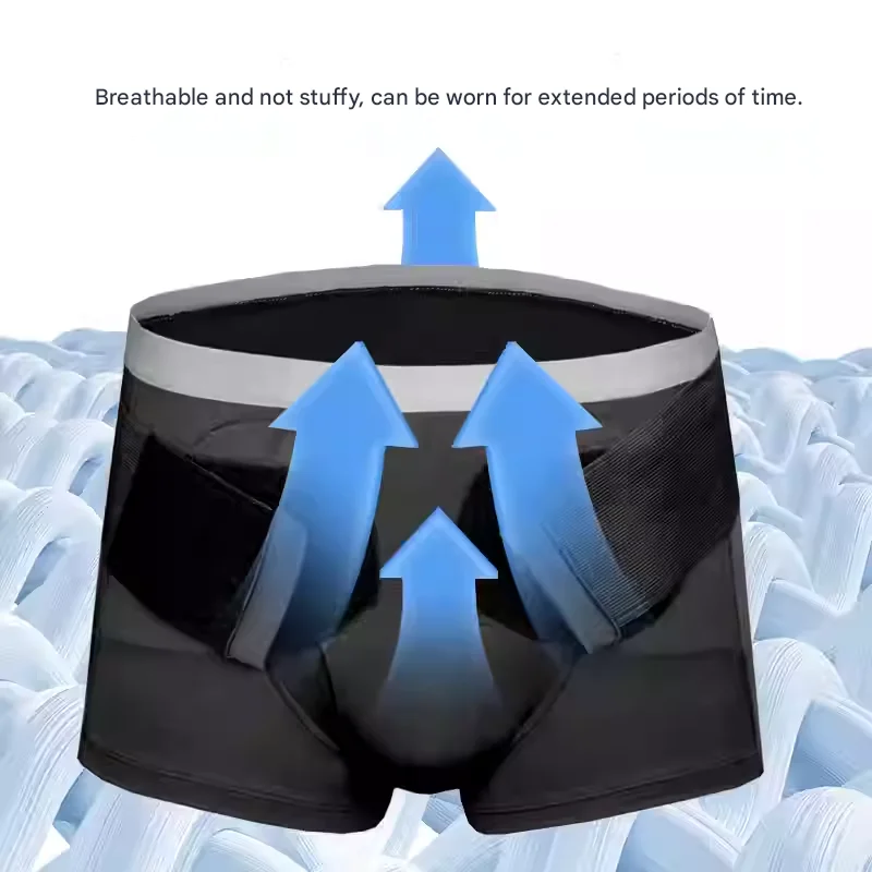 

Suitable for groin hernia fixation belts, adult underwear with pockets, special fixation belts for middle-aged and elderly peopl