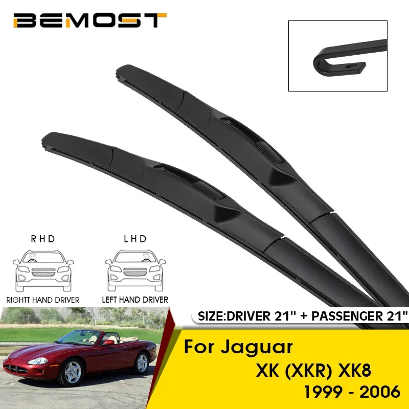 

Car Wiper Blades For Jaguar XK (XKR) XK8 1999-2006 Windshield Windscreen Front Window Blades 21"+21" Car Accessories