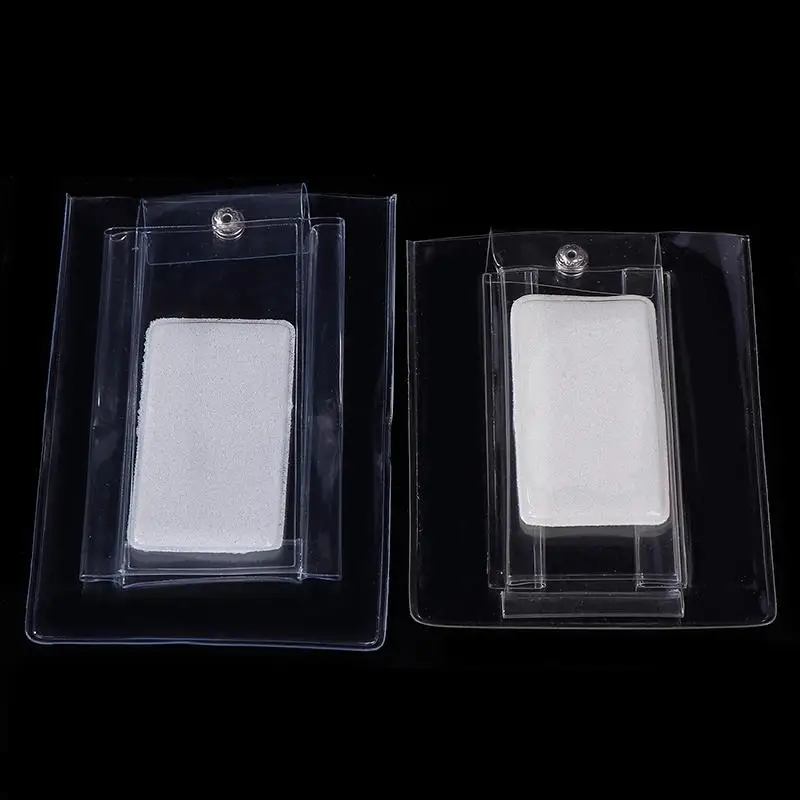 1Pc PVC Transparent Jewelry Bag with Snap Closure Dustproof Oxidation Resistant Watch Pouch for Bracelet Travel Carry