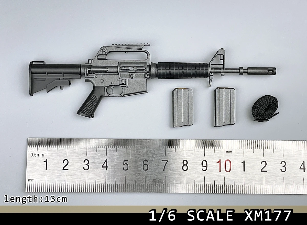 Hot Sale 1/6 DML Modern US. Seal Army M4 XM177 Main Weapon Clips Can't be Fired PVC Material Fit 12