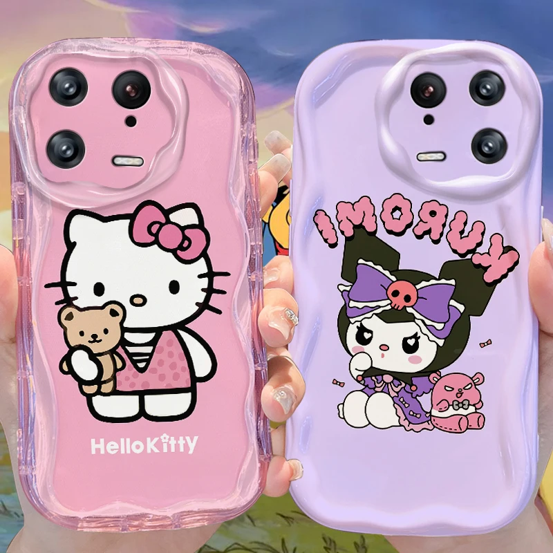 Sanrio Hello Kitty Kuromi Wave Case for Xiaomi Redmi Note 13 12 11 Pro Plus 13C 12C Turbo 12S 11S 10 9 11A 9C Prime 4G 5G Cover