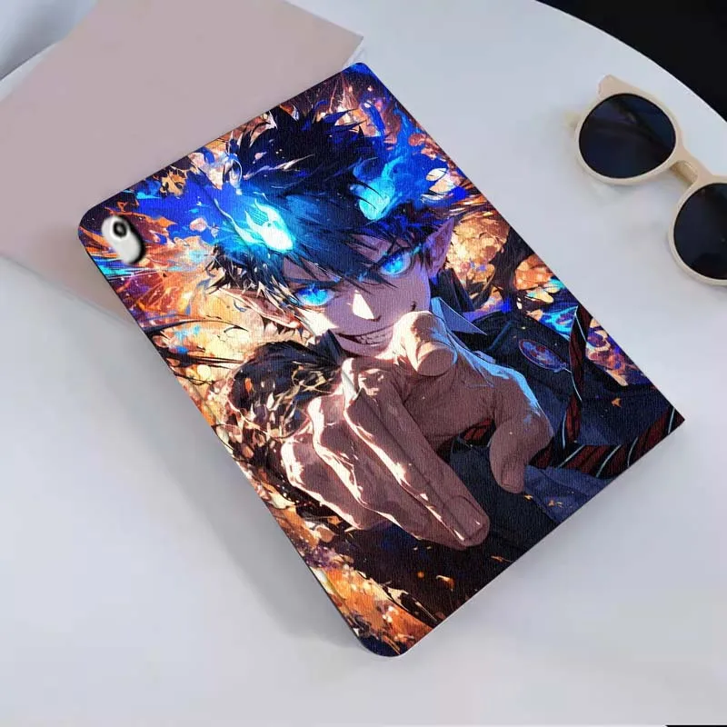 الأزرق طارد الأرواح أنيمي نمط لباد برو الهواء Mini 1 2 3 4 5 6 7 7 8th 9th 10th 11th 10.2 9.7 10.5 10.9 11 12.9 حافظة كمبيوتر لوحي