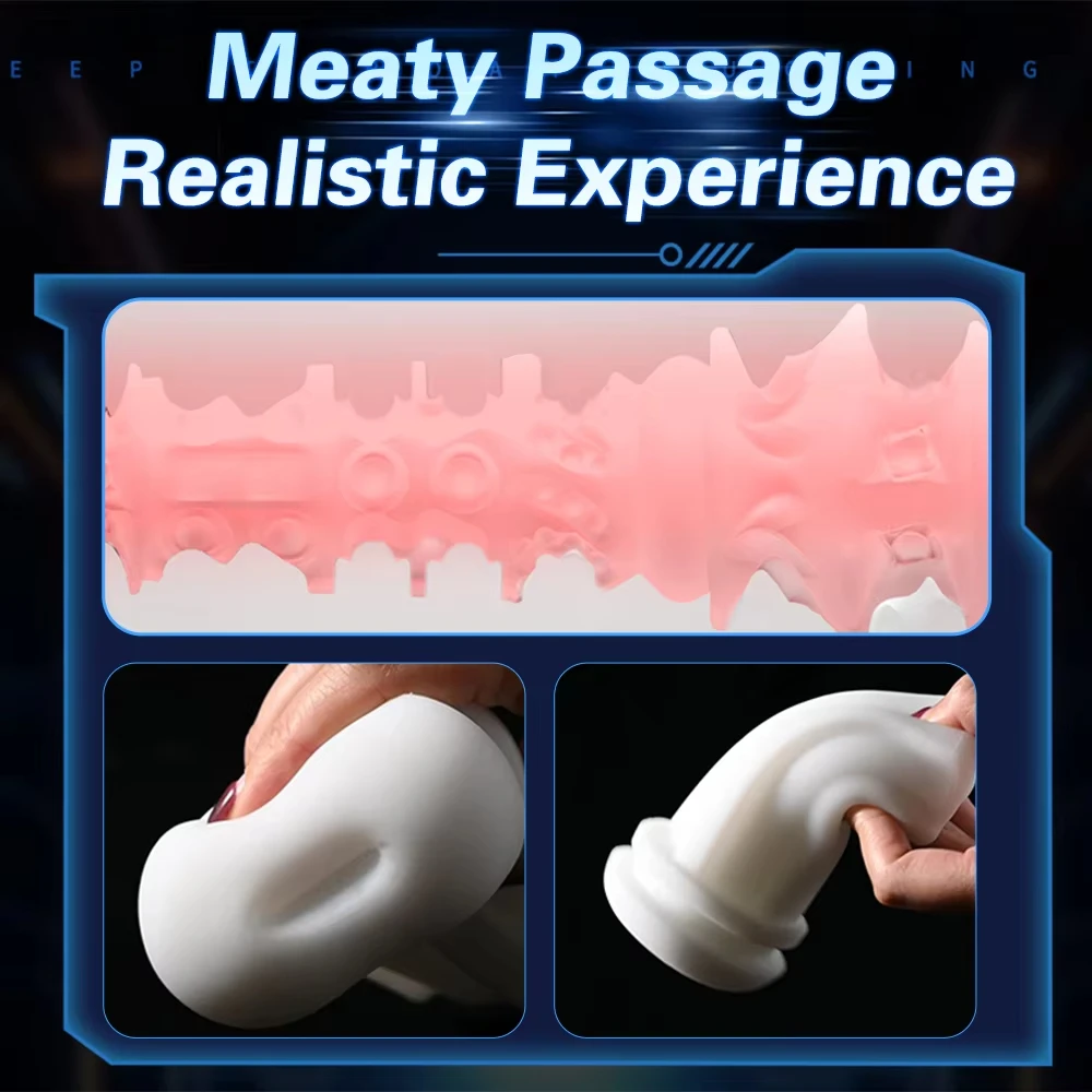 Adult Sex Toy For Men Male Masturbator Penis Trainer Suction Cup Men's Masturbation Cup Simulation Texture Delayed Ejaculation - view 4