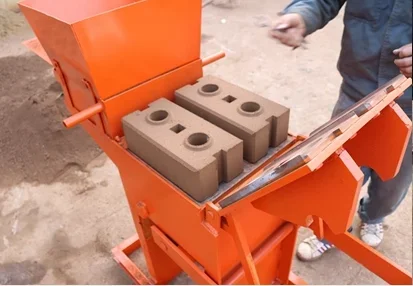 Low cost manual interlocking clay soil brick making machine  logo bricks earth block machine in small size clay machine