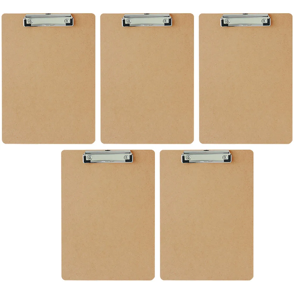 

5 Pcs File Folder Clip Boards Clipboard Bulk with Storage Small Clipboards Stationery Clipbaord
