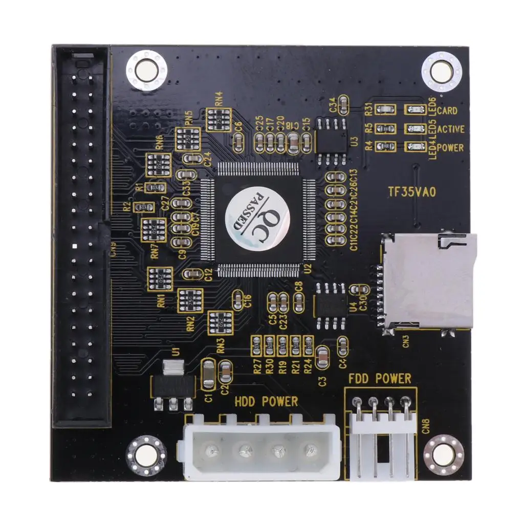 Micro SD to 3.5in IDE SSD Adapter Reliable Plastic Converter for Storage Expansion on Desktop Laptop