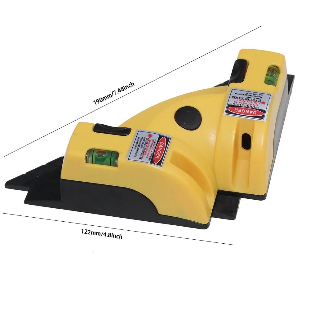 1 قطعة برو العمودي الأفقي نيفيل مستوى الليزر 90 درجة خط الليزر الأفقي مربع الزاوية اليمنى أداة قياس الإسقاط