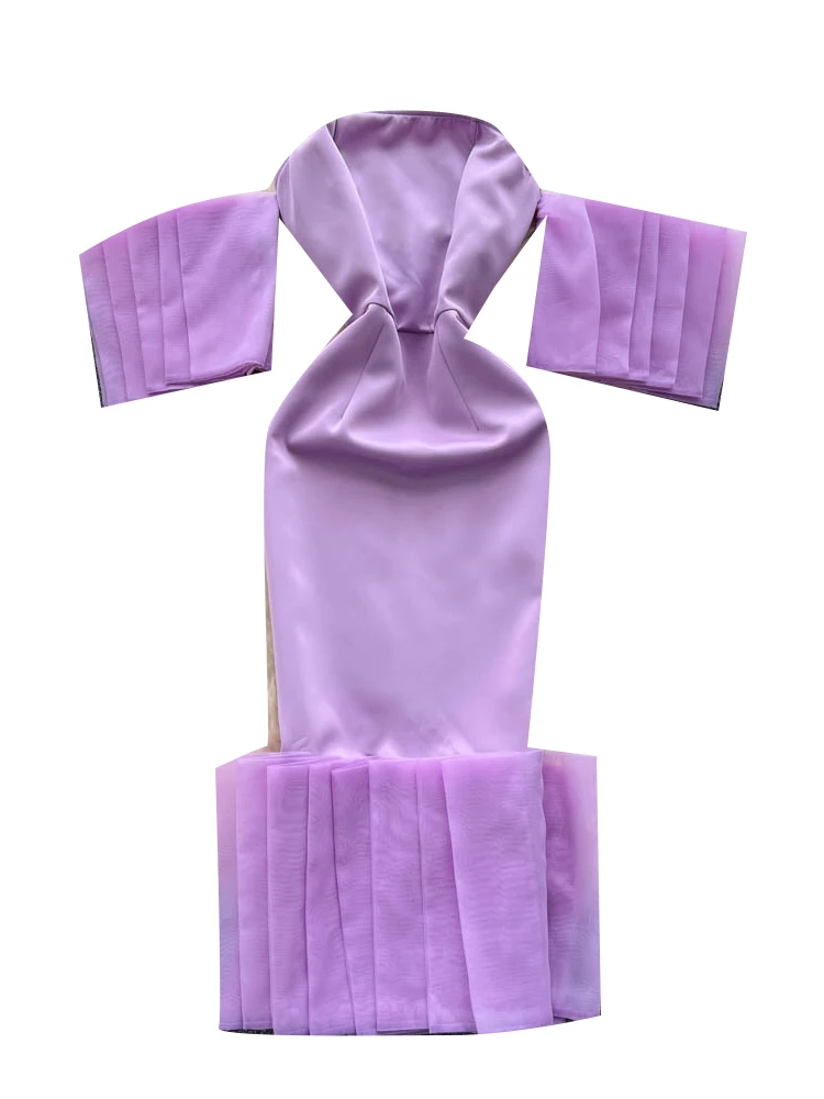 تنورة صيفية Me Splice للتخسيس طويلة Dr للسيدات لوصيفة العروس بخصر عالٍ على شكل حرف a Sle النسخة الكورية من الرياح والمطر #5