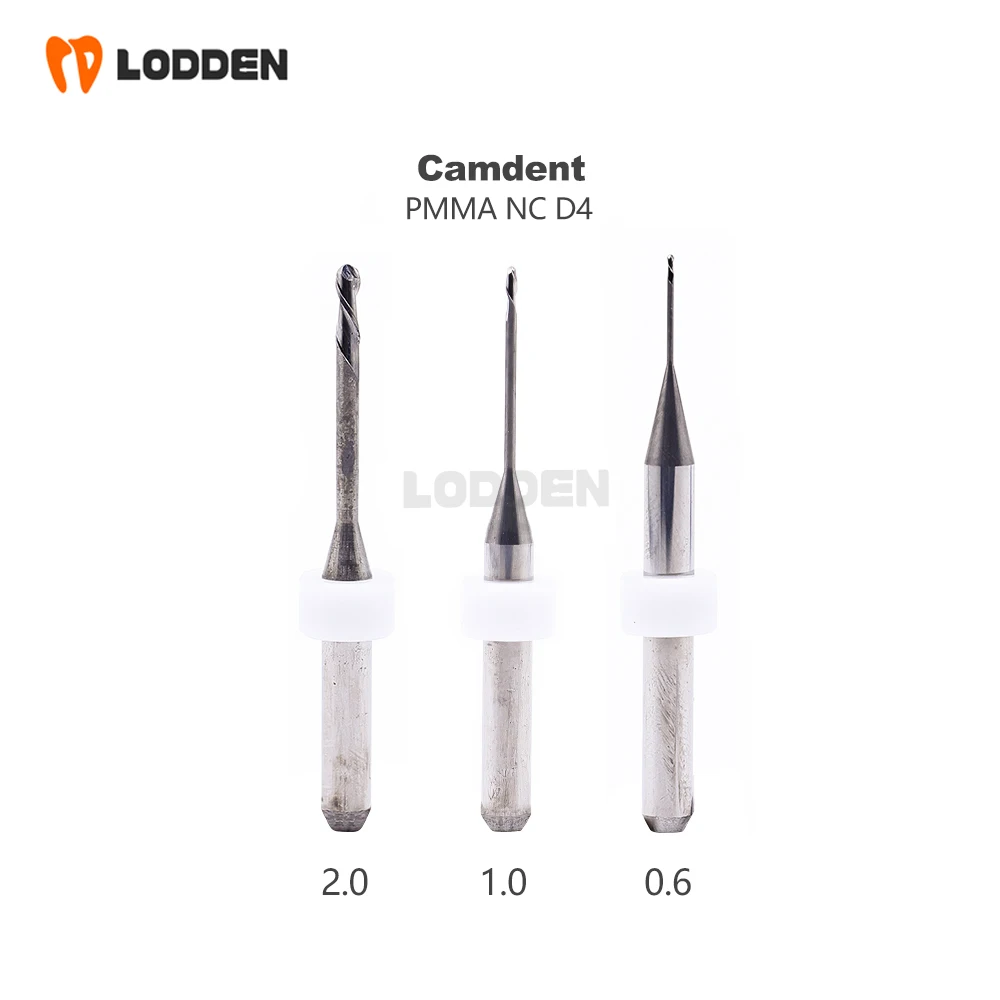 Camdent Dental Milling Burs D4 for Zirconia PMMA Dental Lab Milling Machine Grinding Material Drill Diamond Tools