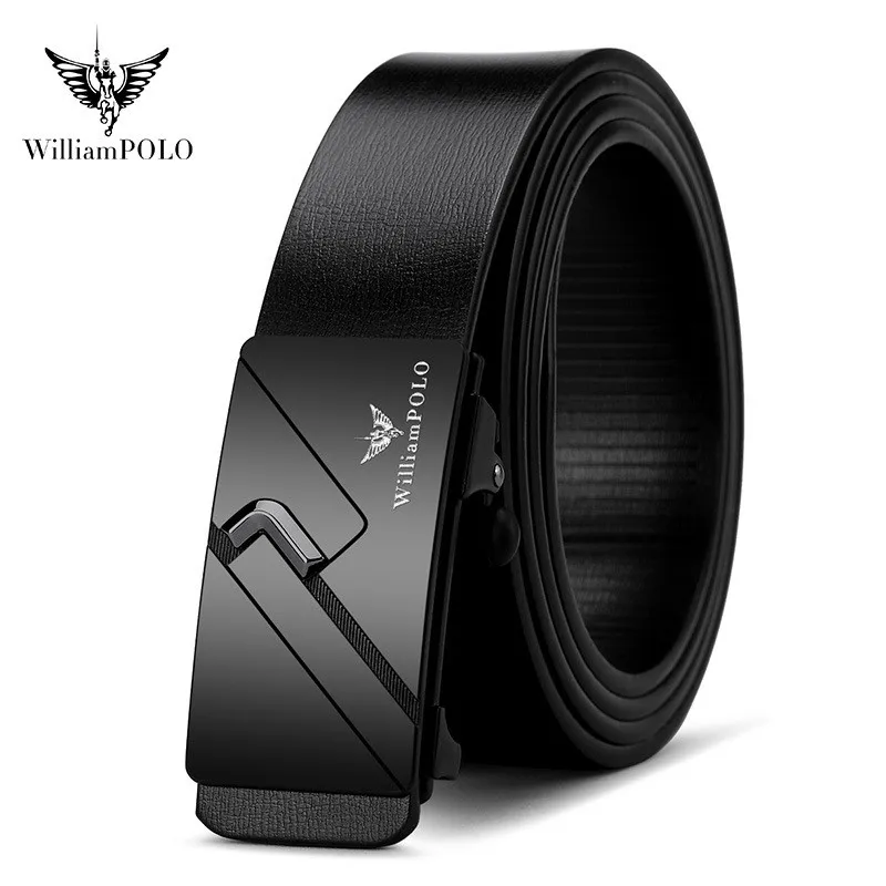 Genuine leather men\'s belt, high-end automatic buckle, business belt, fashionable and versatile personalized belt