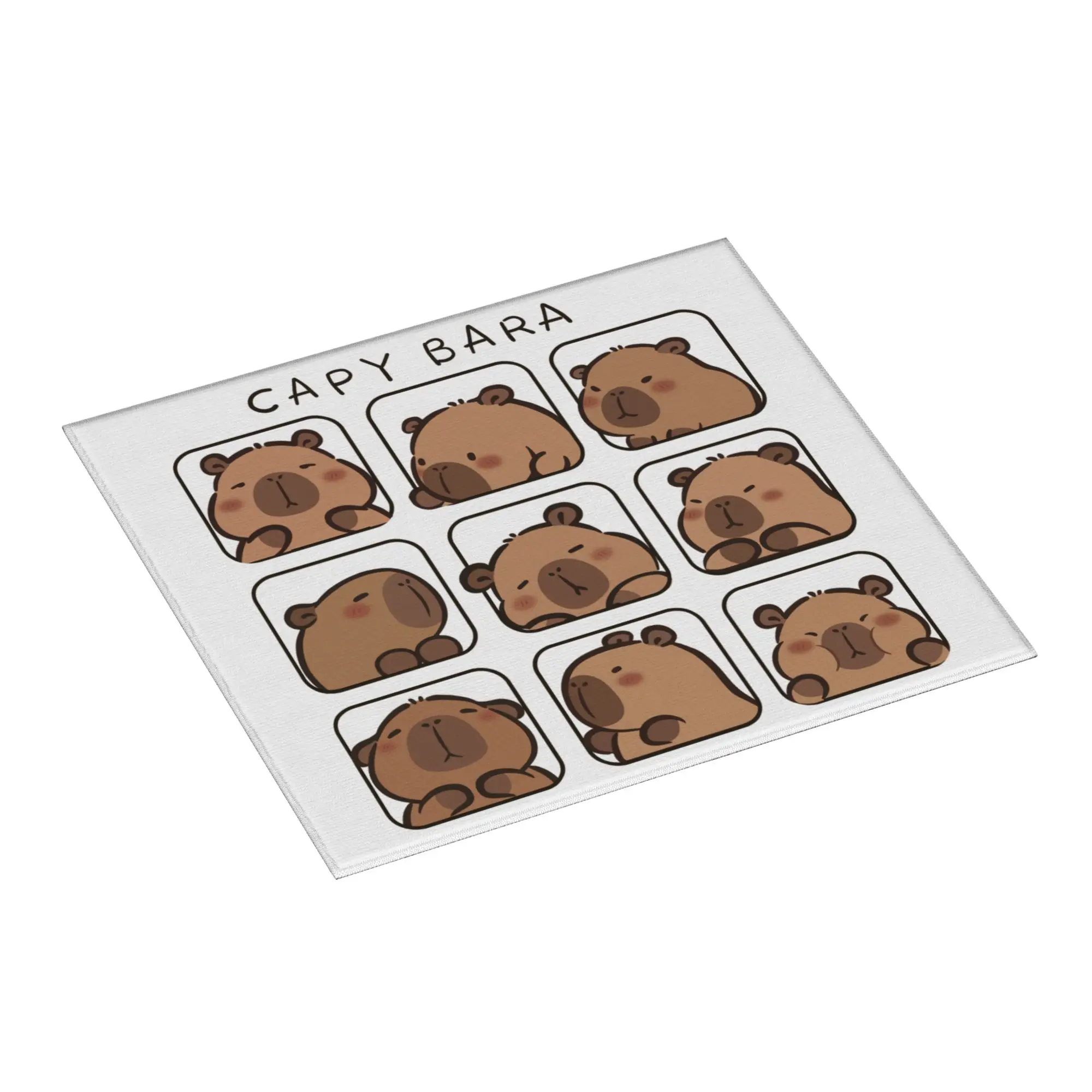 Cartoon Animal Pets Capybara Drying Mat For Kitchen Waterproof Non‑Slip Oil Proof Reusable  Bathroom Countertop Protector Mat