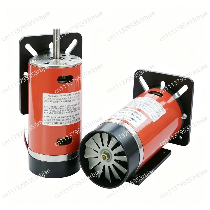 For DC 220V600W high speed motor double ball bearing with fan belt sanding machine bead machine motor motor