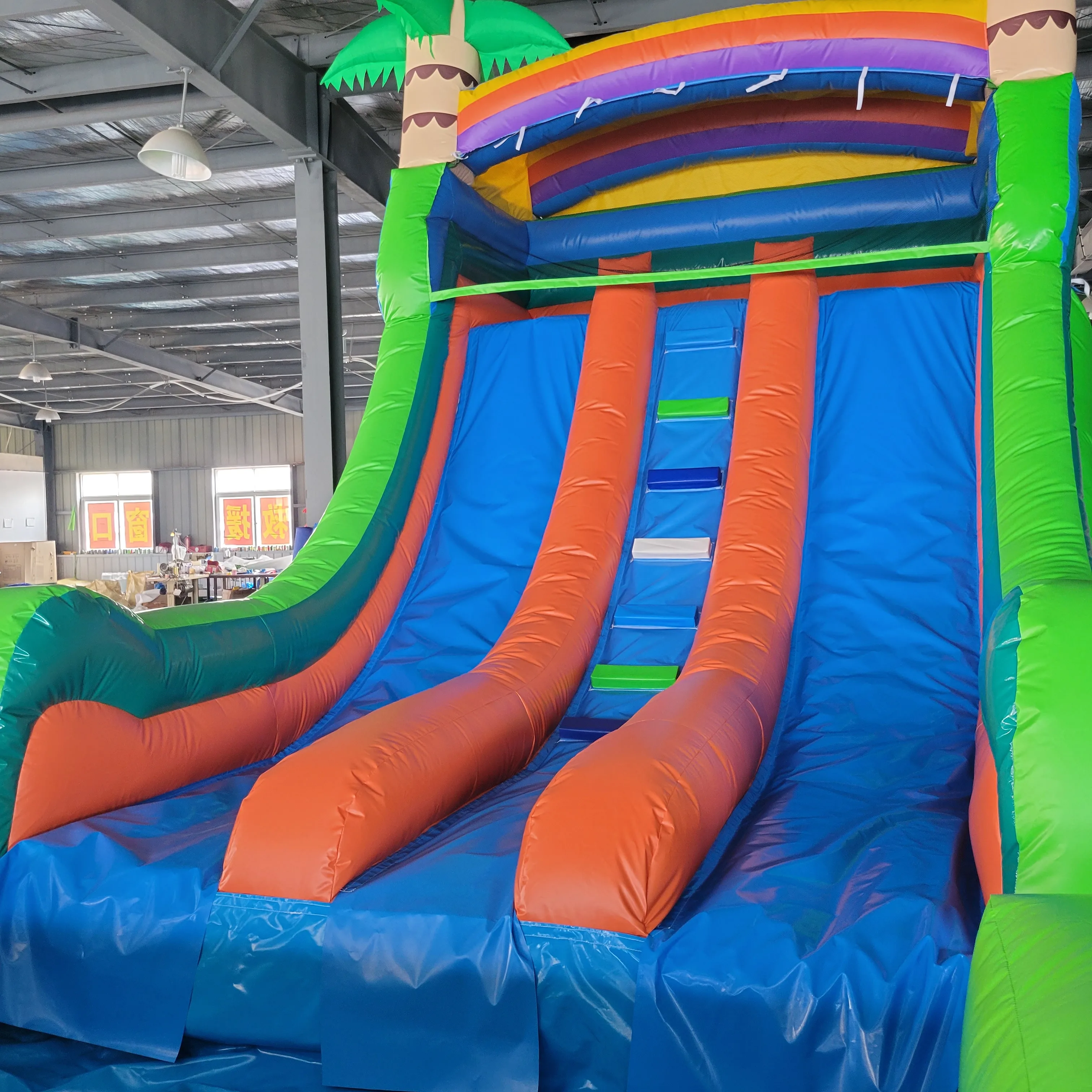 

Большая водная горка с бассейном для парка развлечений, производственная надувная горка, летняя коммерческая горка с мощным вентилятором