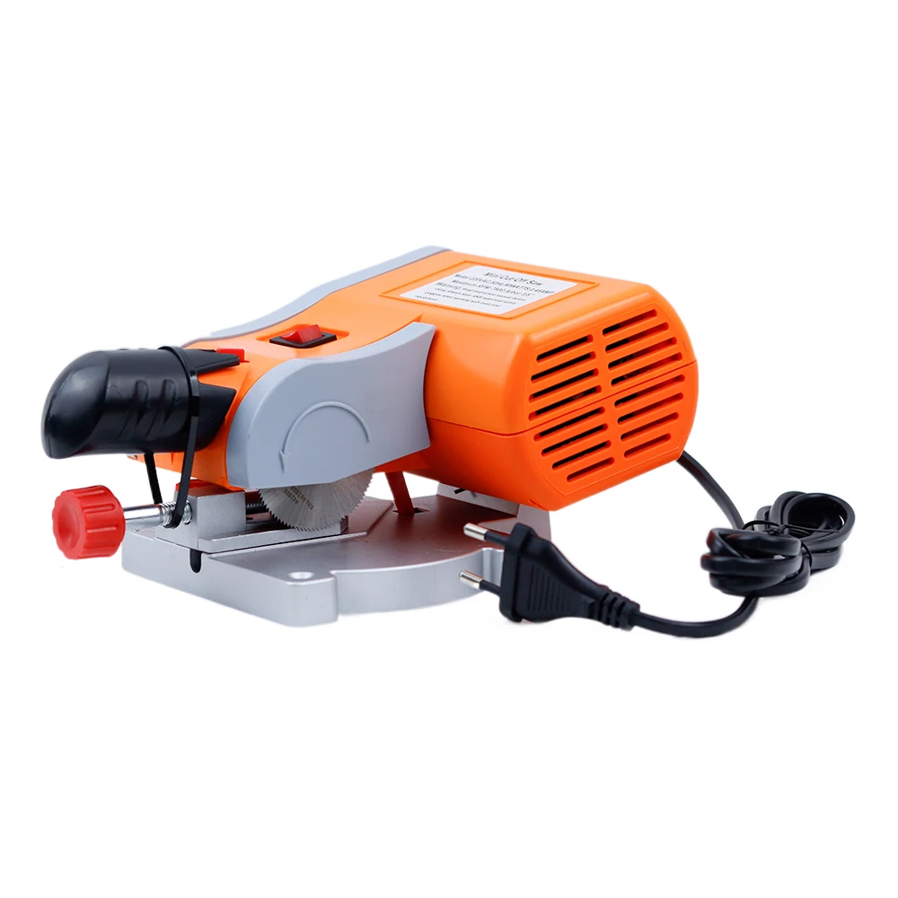 0-45 Miter Degree Mini Cut-off Miter Saw for Cutting Metal Wood Plastic Arts & Crafts 110V Power Benchtop Cut Off Miter Saw