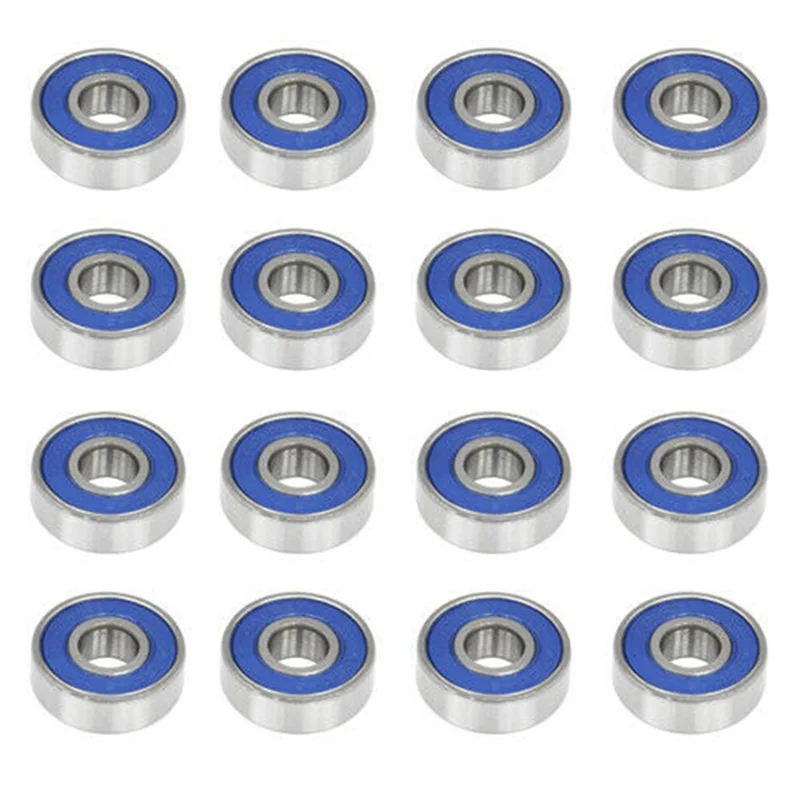 

A84I-32Pcs Professional Frictionless ABEC 9 Skateboard Roller Wheels High Precision Shafts Bearing Steel Spare Bearings
