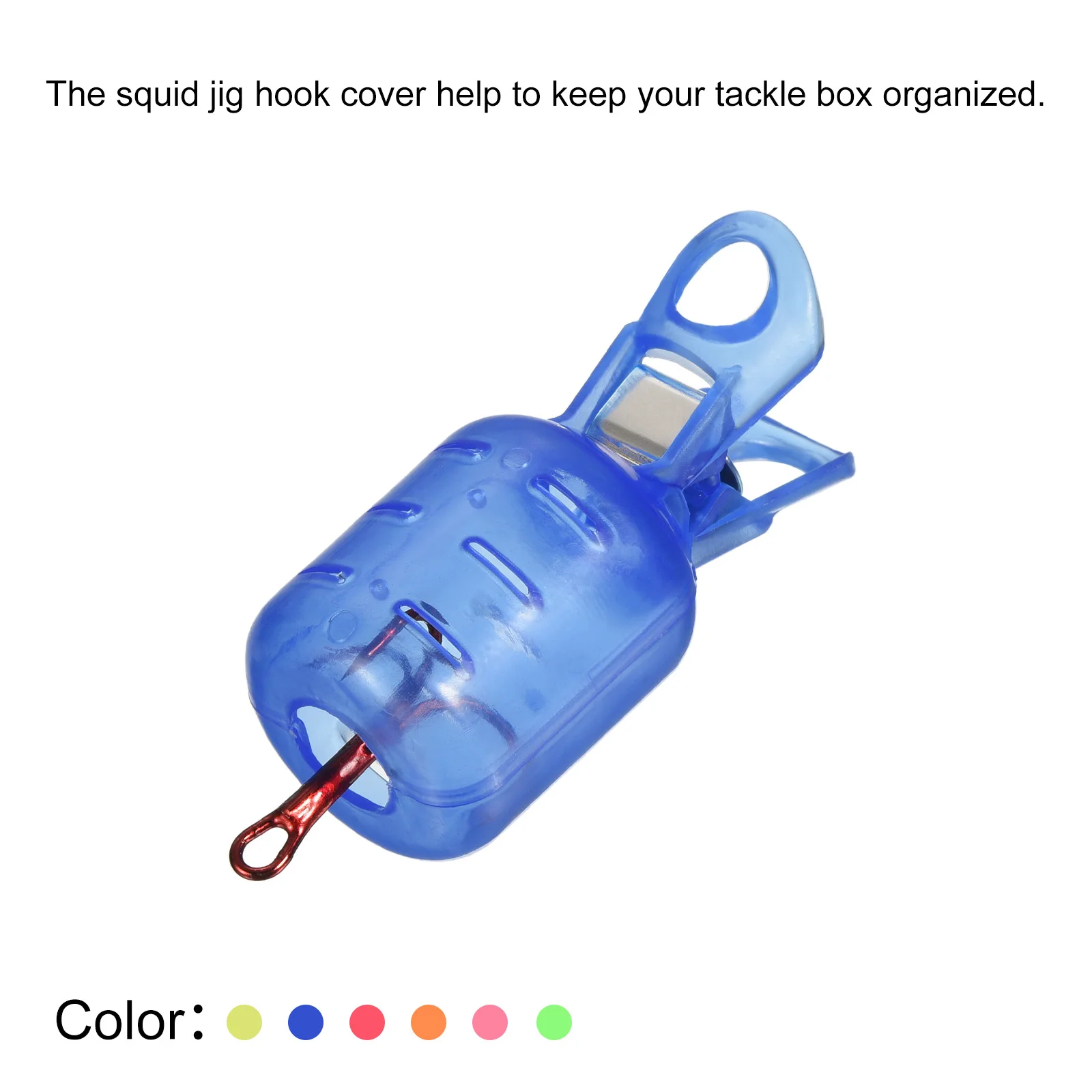 10pcs Small Size Squid Jig Hook Protector Case Fishing Hook Covers Hook Bonnets Jigs Lure Cover Tackle Boxes Tools - view 4