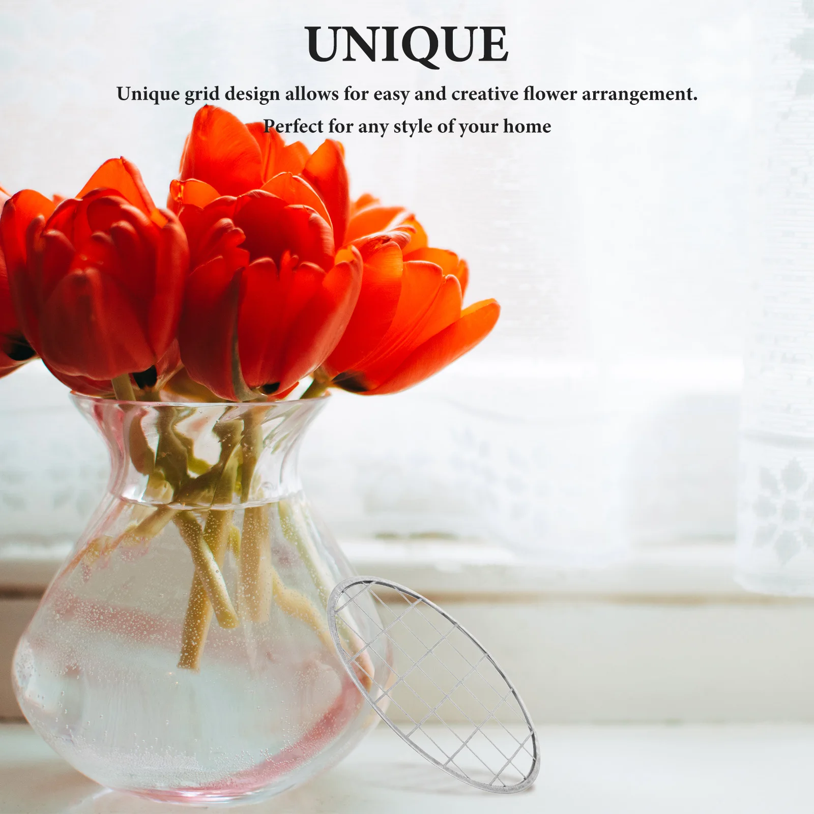

10pcs Metal Flower Mason Jar Floral Grids Vase Flower Grid Reusable Iron Floral Gird Vase Grid For Weddings Parties Home