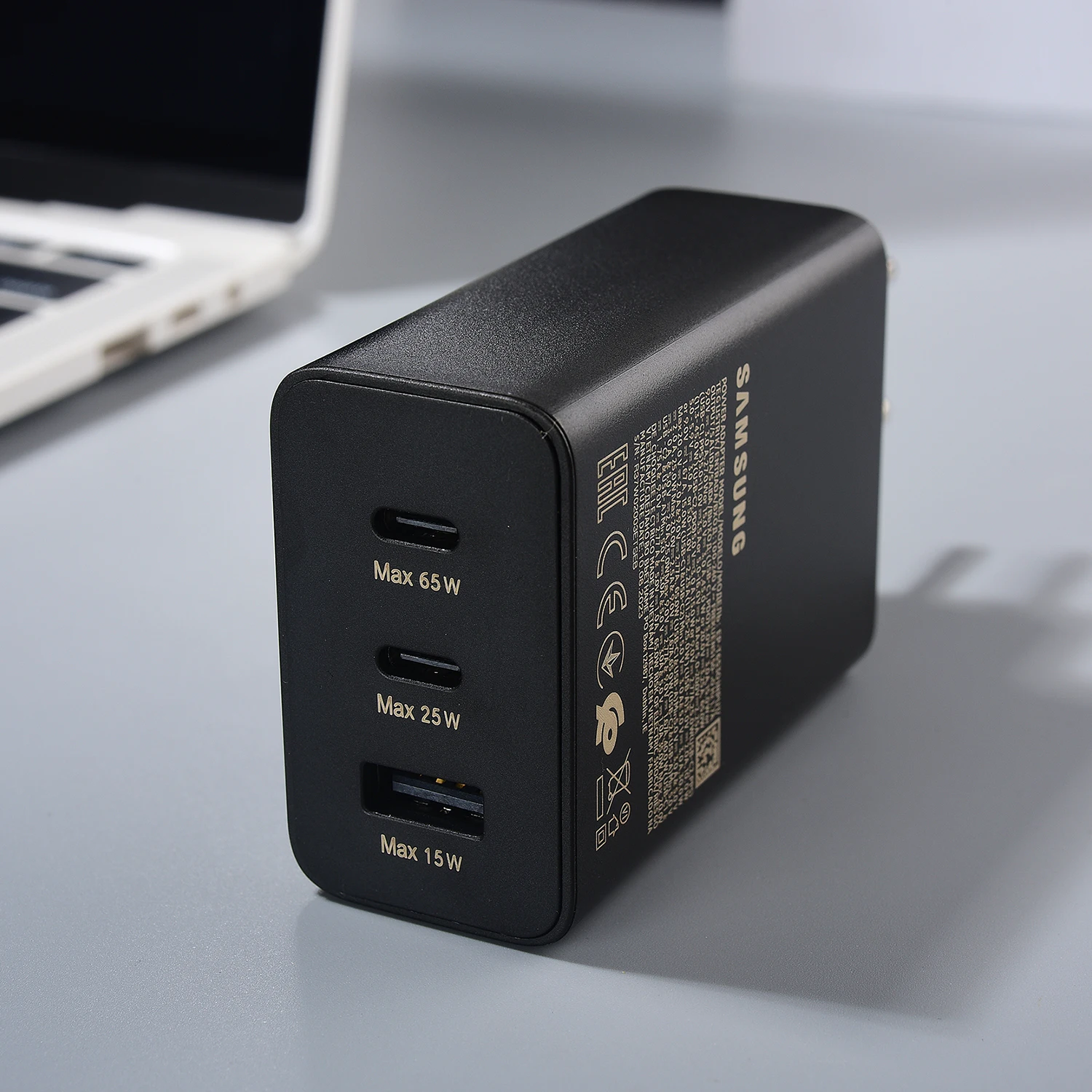 سامسونج USB C شاحن 65 واط شحن سريع للغاية شاحن الطاقة الاتحاد الأوروبي محول ل غالاكسي S25 S24 S23 S22 S21 S20 زائد FE ZFold 6 5 4