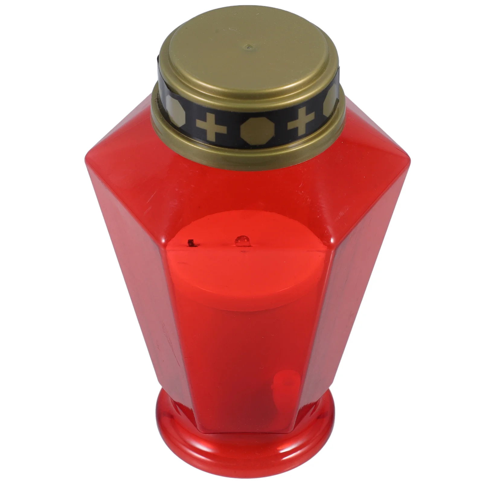 الصليب الشمسي عديم اللهب الإلكتروني Led لتزيين حديقة المقبرة والكنيسة بالطاقة الخفقان المقاومة للماء #3