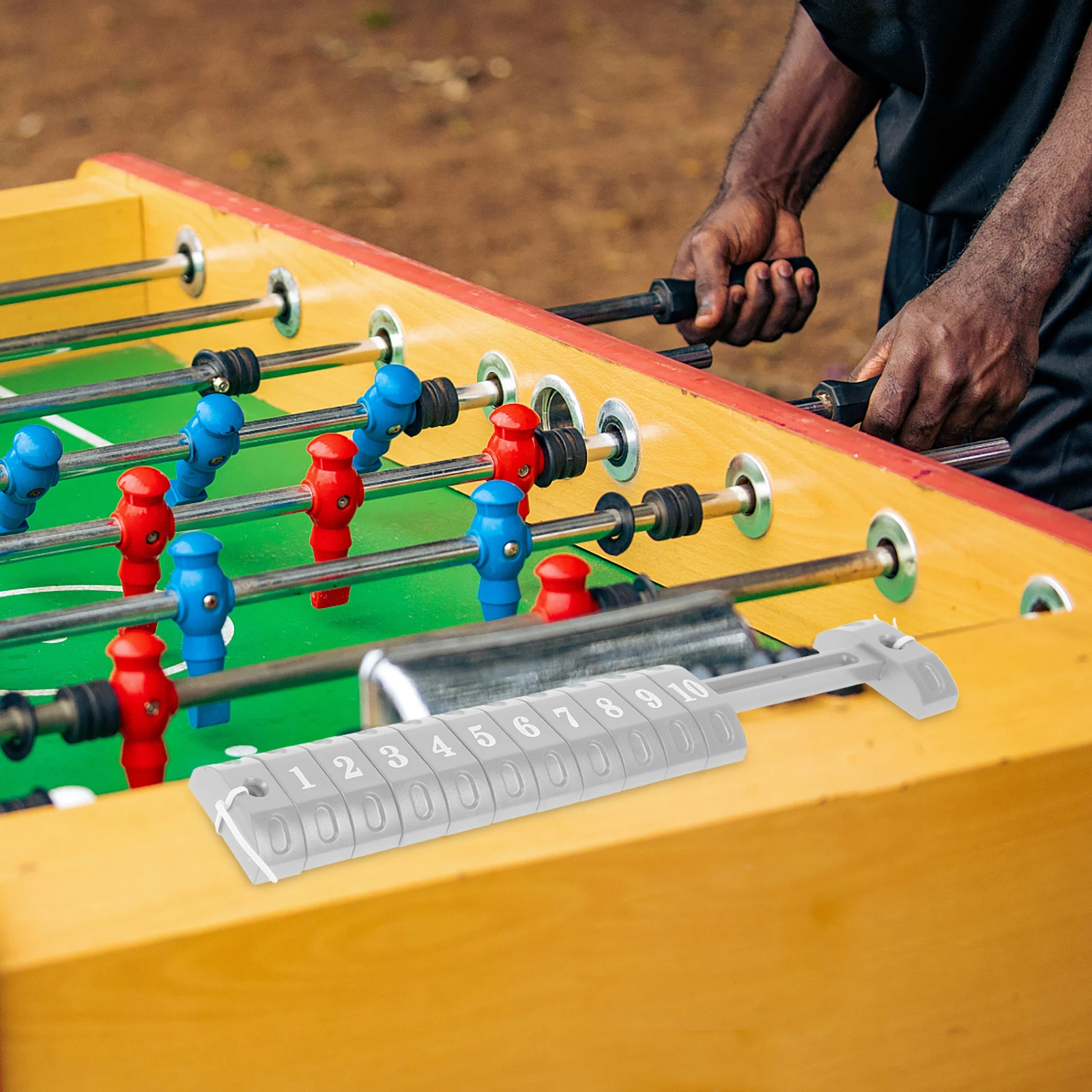 

2 Pcs Square Scorer Scoreboard Foosball Table Game Counters Soccer Markers Child