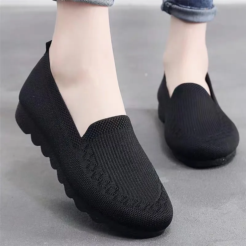 2023 Sneakers Women Shoes for Women Walking Outdoor Casual Sneakers Chunky Sneakers Solid Color Slip