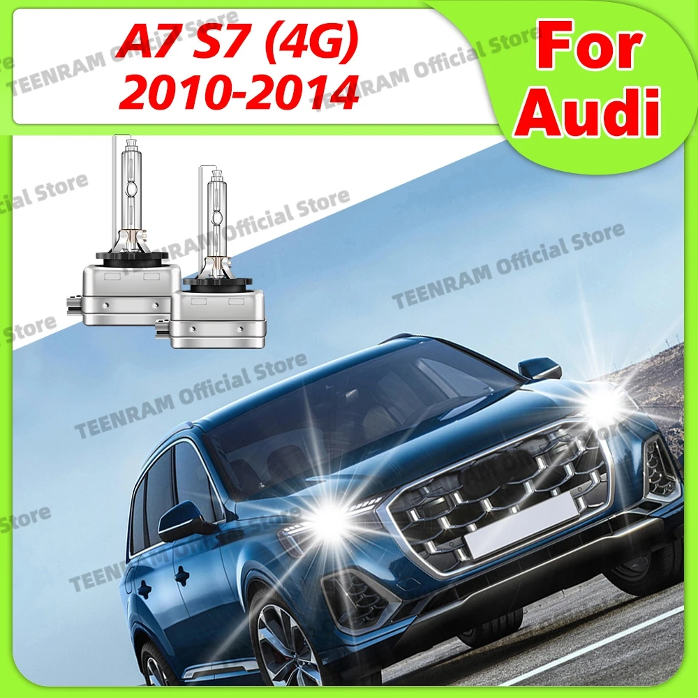 2x لأودي A7 S7 (4G) 2010 2011 2012 2013 2014 D3 D3S 35W HID زينون المصابيح الأمامية 6000K 8000K 10000K التوصيل والتشغيل تيار مستمر 12 فولت اكسسوارات #1