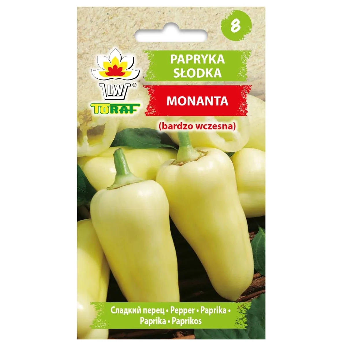 Semillas de pimiento dulce Montana 0,3g Semillas de pimiento vegetal TORAF