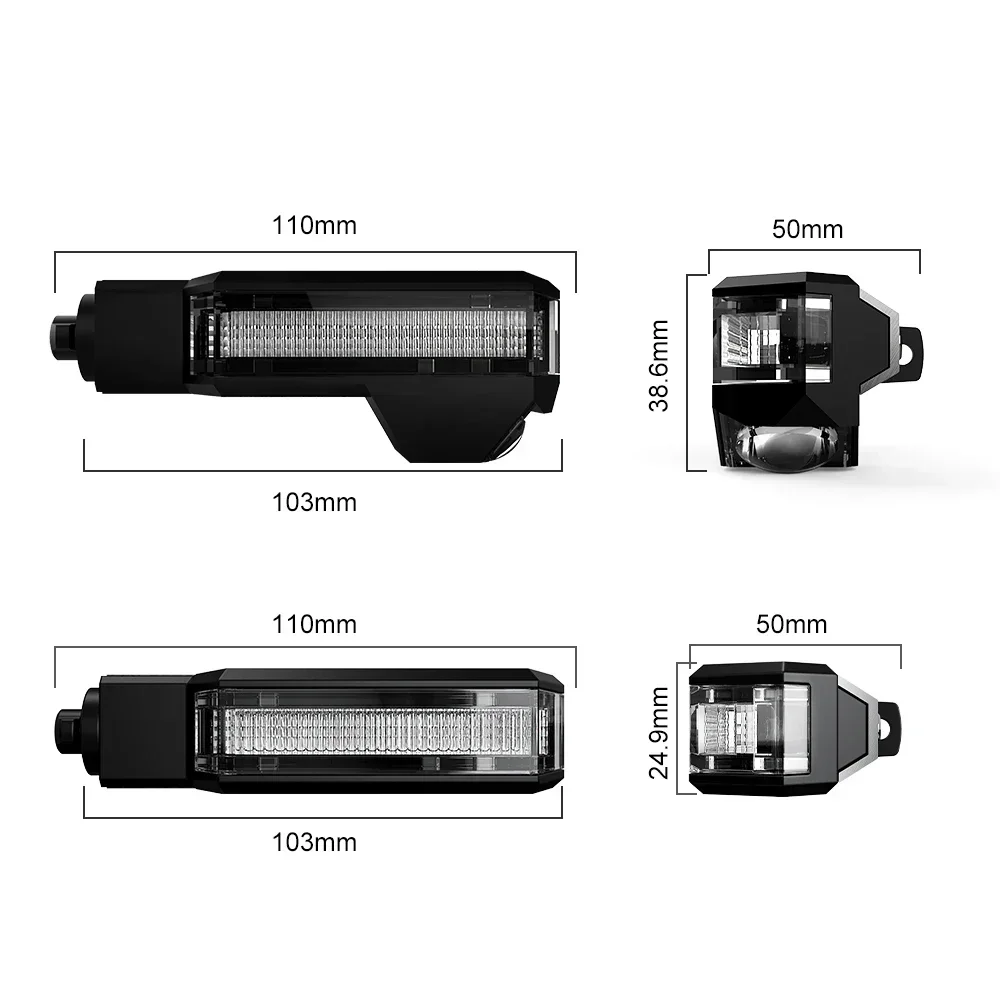 Motocicleta Lighting Systems, Turn Signal, Luzes Led reversas, Luzes laterais indicadoras para BMW F800 R1200 GS