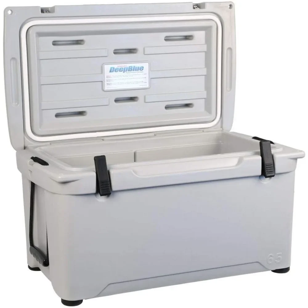 

Car Portable Cooler, Exceptional Ice Retention, ENG65 58 Quart High-Performance Hard Cooler and Ice Chest, Portable Cooler