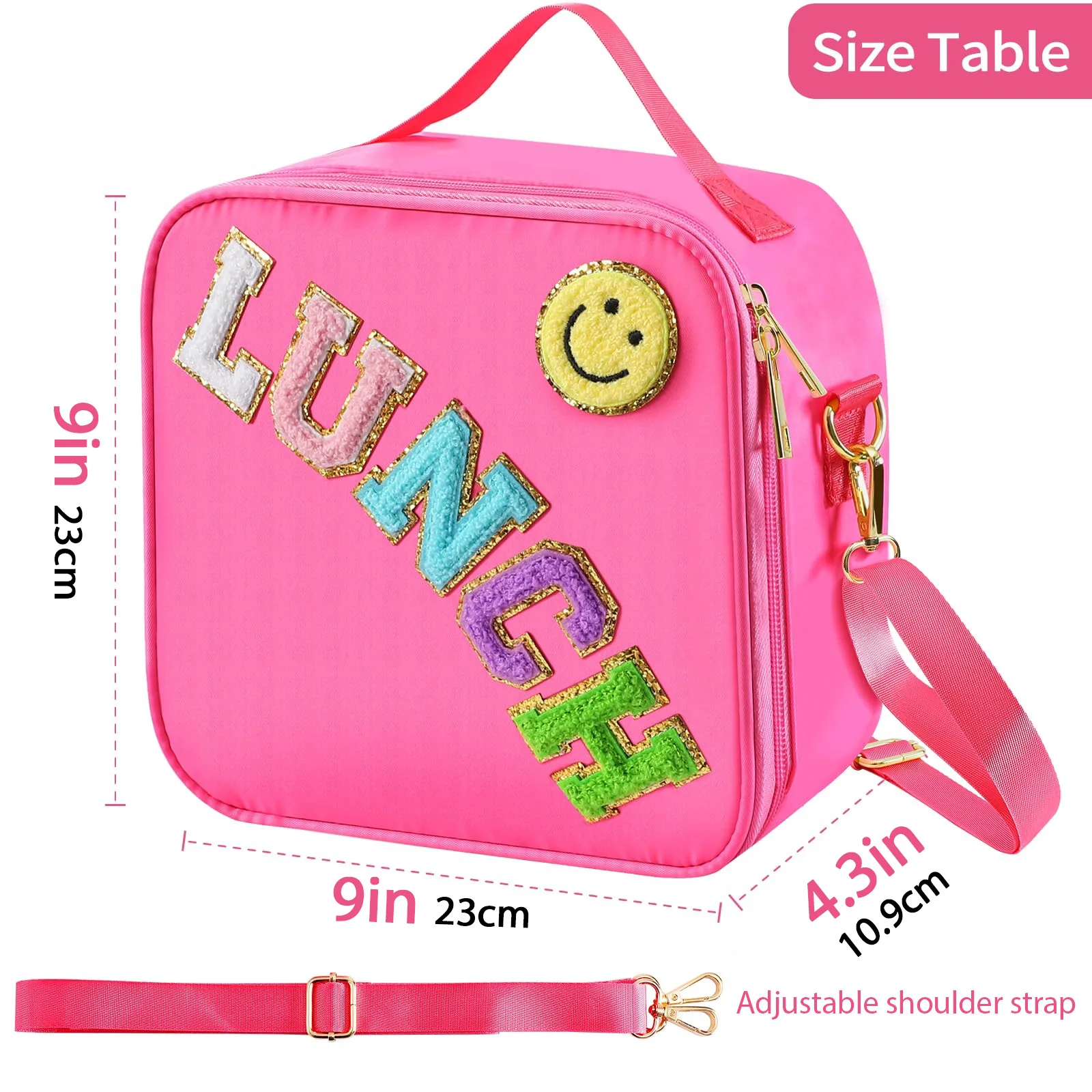 Boy Girl Thermal Tote Bag For Lunch Nylon Insulated Handbag For Kids Insulated Lunch Box Set Picnic Cooler Bag to School Picnic