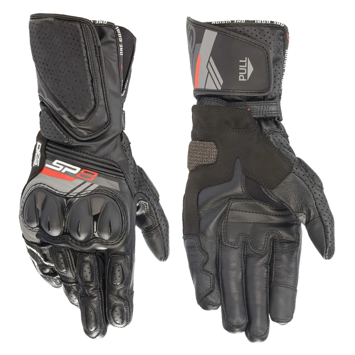 Nuovi guanti da moto in pelle SP8 V3 da uomo Guanti da motocross da corsa in pelle di pecora Guanti da moto resistenti all'usura Guanti da moto