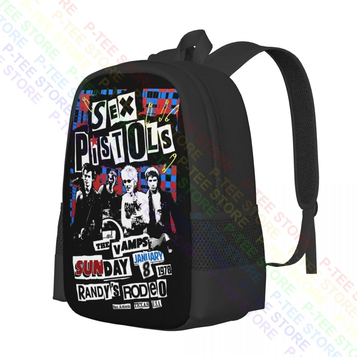 Sex_Pistols Punk Rock BandBackpack Large Capacity Fashion Gymnast Bag