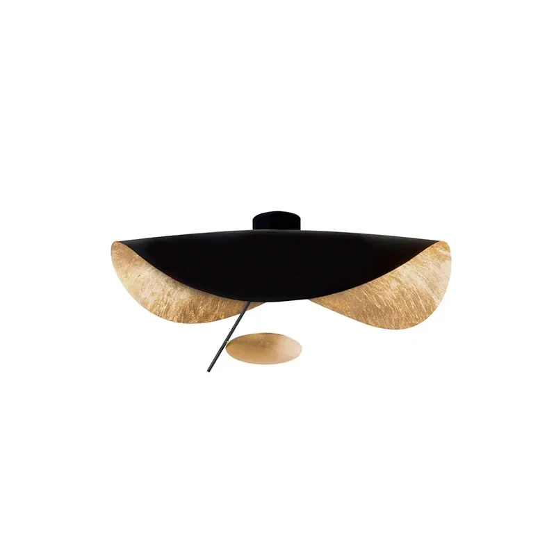 Imagem -05 - Lâmpada do Teto para o Quarto Flying Saucer Hat Industrial Retro Design Iluminação Doméstica Branco Luminárias Pretas Cx116ds