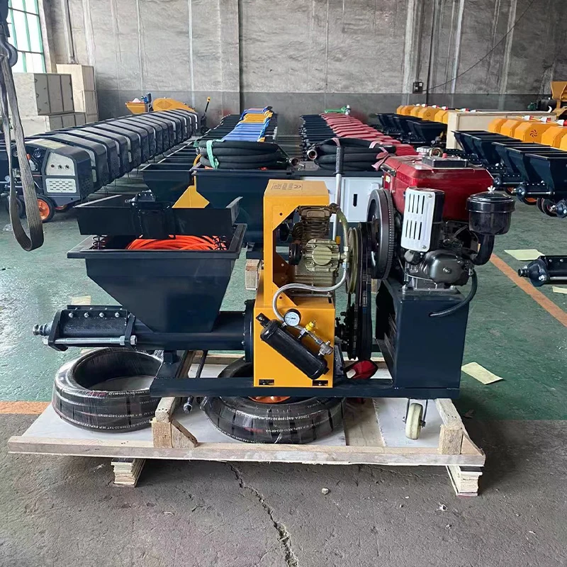 آلة رش الملاط الأسمنتي عالية الجودة بخاخ الملاط 4KW للجدران الداخلية السكنية #3