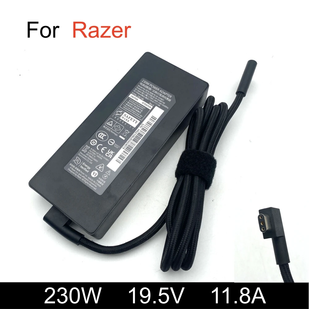 Original 19.5V 11.8A 230W AC Adapter For Razer Blade 14 15 16 17 RZ09-0406 E75 Pro 17 Laptop Charger