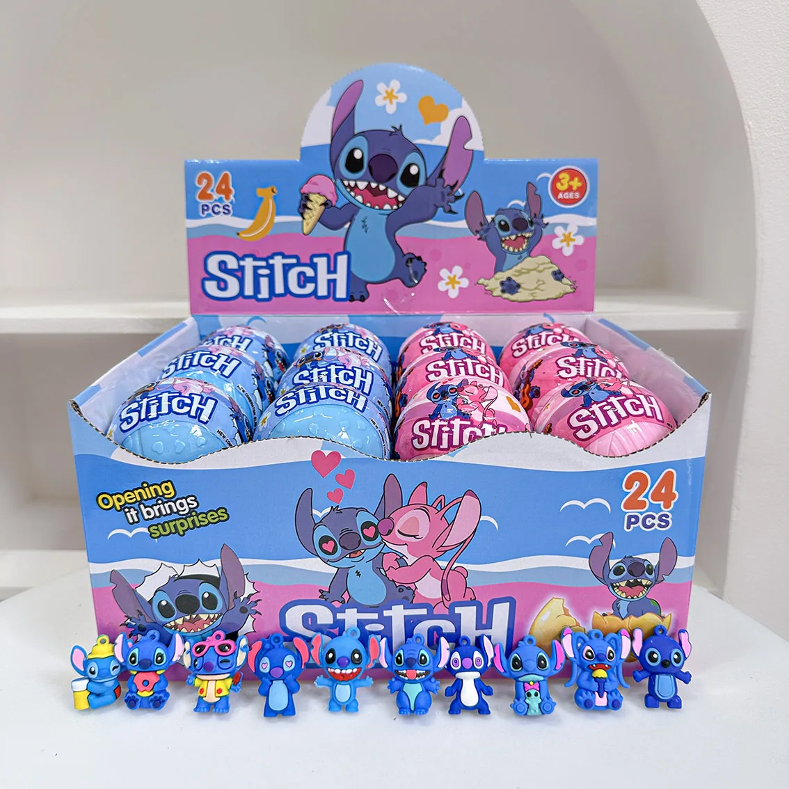 

1 шт./24 шт., аниме, стежка, шар-сюрприз, кукла, кулон, украшение, кулон, брелок, мультяшная милая фигурка, игрушка, детский подарок на день рождения