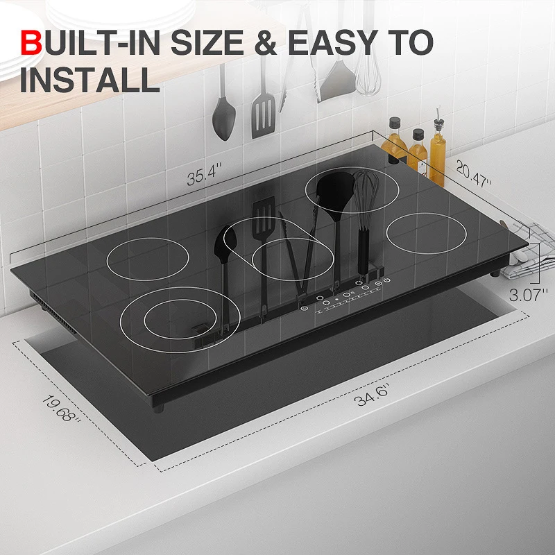 Induction Cooker Multi-head Furnace Able Hob Electric Ceramics Intelligent High Power Fire Boiler Waterproof Burner